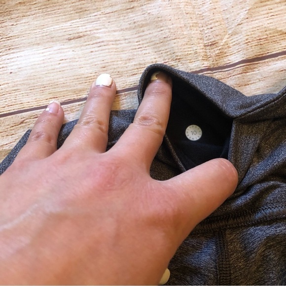 Lululemon Take A Hint 7/8 Tight *25" - Heathered Black - Picture 4 of 6